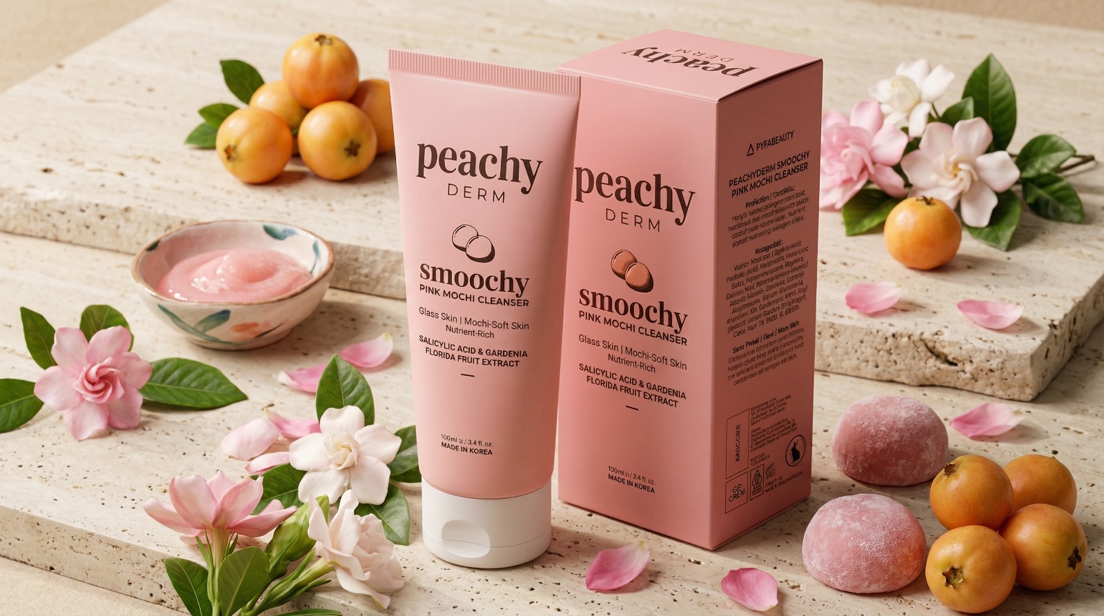 PEACHYDERM Smoochy Pink Mochi Cleanser